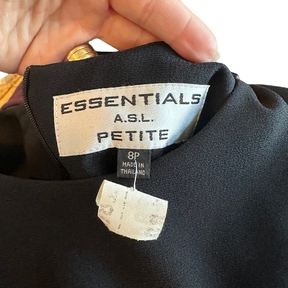 Women’s ESSENTIALS A.S.L. PETITE The Perfect “Little Black Dress” Size 8P - Picture 17 of 17